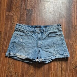 Lucky Brand Blue Jean Shorts with Frayed Hems